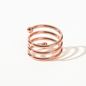 Elegant Rose Gold Swirl Metal Napkin Rings Set for Modern <b>Table</b> Decor Sophisticated <b>Copper</b> Finish Spiral Napkin Holder - Product Image 3