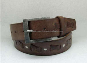 Cinturones de cuero unisex de estilo occidental Cuero real Logotipo personalizado de alta calidad en cinturones Cinturones occidentales - Product Image 2