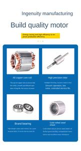 Sunwei มอเตอร์ไฟฟ้าเฟรมอลูมิเนียมแบบอะซิงโครนัสเฟสเดียว110V/<span class=keywords><strong>220V</strong></span> IE1/IE2/ประสิทธิภาพการ IE3 1500/3000RPM 0.5HP-5HP - Product Image 5