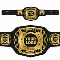 Ceinture de championnat du monde unisexe personnalisée de qualité supérieure, en chrome, en alliage de zinc, sangle haut de gamme, boxe, MMA, personnalisable