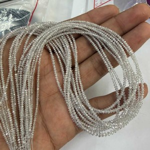 Diamants de laboratoire qualité VS2 micro-facettés blancs brillants en forme de rondelle, couleur F, certifiés CMA par Jaipurgemshouse - Product Image 3