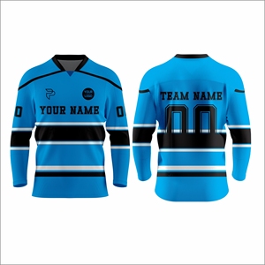 Custom Ice Hockey Team Jersey Player Name Team Name Printed Premium Breathable Moisture-Wicking OEM Factory Direct - Product Image 1
