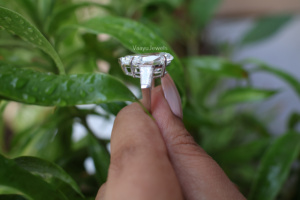 Bague de fiançailles pour femme en diamant de laboratoire taille poire certifié IGI, en or 10K 14K 18K ou argent 925 935, style classique - Product Image 3