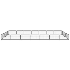 Corral Expandible Grande para Perros, de Acero con Recubrimiento de Polvo Negro, Puertas y Corrales para Mascotas - Product Image 2
