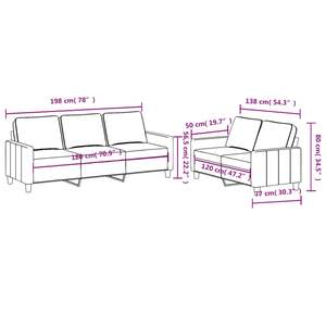 Juego de sofás negros con madera contrachapada de poliéster, metal y textileno para sala de estar - Product Image 6