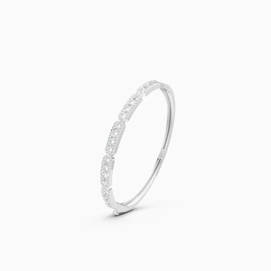 Timeless 1.14 Ct Lab Grown Diamond Elegance Kada Bracelet For Women In 9K Yellow White And Rose <b>Gold</b> - Product Image 2