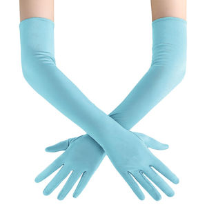 Nouveaux gants longs en polyester style opéra, accessoire de costume classique, élégants, en tissu extensible et lisse - Product Image 1