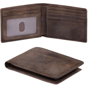 Portefeuille fin pour homme avec blocage RFID, porte-cartes de visite, poche avant et fenêtre d'identification – Cadeau idéal pour les hommes d'affaires - Product Image 1