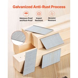 Chiodi per Finitura Zincati Calibro 16, Confezione da 2000 Pezzi, Chiodi Brad Resistenti da 20 Gradi, 2 Chiodi Angolati per Finitura - Product Image 4