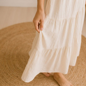 Ensemble de vêtements d'été pour femmes, style loungewear, pyjama respirant en gaze de coton, vêtements de maison décontractés pour femmes - Product Image 4