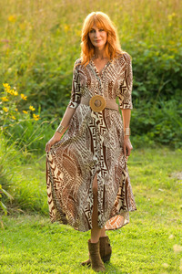 High Quality Vintage Boho Print Summer A-Line Maxi Dress Women Strapless Sleeveless Lace-up Embroidery Casual Beach Vacations - Product Image 5