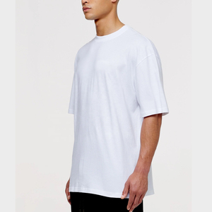 เสื้อยืดครอปท็อปผู้ชาย แขนสั้น ทรงโอเวอร์ไซส์ ลายเรียบ ผ้าฝ้าย 100% สวมใส่สบาย ระบายอากาศได้ดี เป็นมิตรต่อสิ่งแวดล้อม - Product Image 2