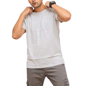 Camiseta de Algodón Lisa Personalizada para Hombre, Cuello Redondo, Manga Corta, Básica, Fabricante OEM, Proveedor al por Mayor, Fábrica - Product Image 4