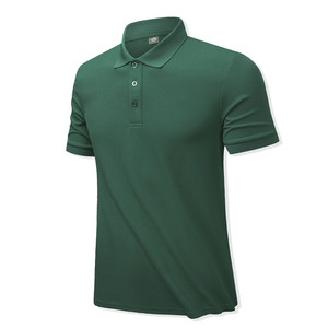 Polo en coton doux tricoté à col boutonné, manches courtes, pour homme, été - Product Image 3