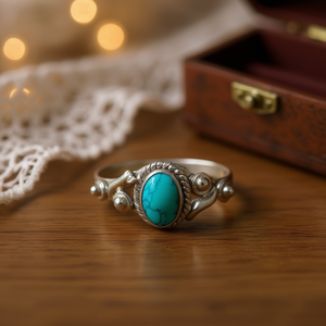 <b>Turquoise</b> Fine <b>Ring</b> 3.1 Grams Weight - Product Image 3