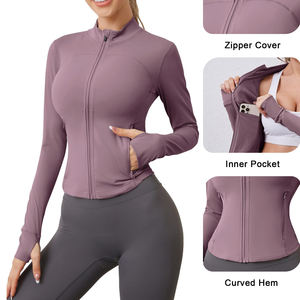 High Quality Yoga <b>Jacket</b> For Women's Sportswear Women Training Top Gym Wear Fitness <b>Workout</b> Sport Running Yoga <b>Jacket</b> Women's - Product Image 3