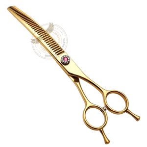 Professional <b>Dog</b> Grooming <b>Scissors</b> Curved Chunker Shears 7.0'' Extremely Sharp Stainless Steel Blades Durable Smooth Motion - Product Image 6
