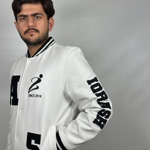 Customizable Stand <b>Collar</b> Varsity <b>Jackets</b> Embroidered Canvas Casual College Reversible Winter OEM Service Varsity <b>Jacket</b> for man - Product Image 6