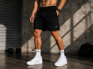 Men's Customized Polyester <b>Athletic</b> Mesh Shorts Elastic Waist Gym Wear Comfortable Custom Front Back Embroidery Breathable - Product Image 6