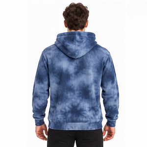 Sweat à capuche en maille gaufrée pour homme, manches longues, pull thermique, streetwear décontracté, mode hiver, sweat à capuche personnalisé, vêtements en gros - Product Image 4