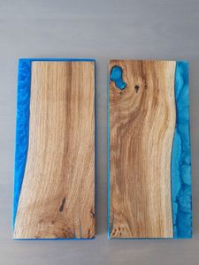 เขียงไม้เคลือบอีพ็อกซี่สำหรับบ้านสมัยใหม่ สไตล์เรียบง่าย ลายเรซิ่นริเวอร์ - Product Image 2