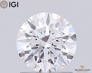 Elegante Obra Maestra, Claridad VVS1, Color D, 11.04 mm, con Certificado IGI, Diamante Cultivado en Laboratorio CVD, Forma Redonda, 5.01 Quilates para Anillo - Product Image 1