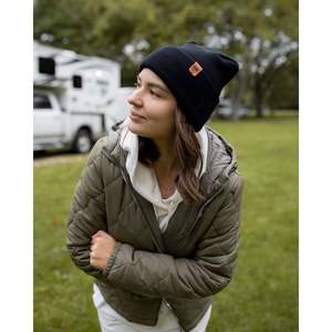 Gorro C-AIM con puño, acrílico premium, negro medianoche, hecho en EE. UU., para deportes de invierno - Product Image 4