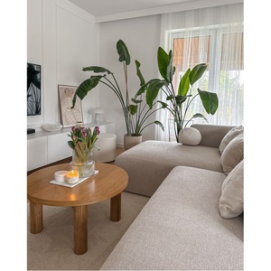 Coffee Table Design Living Room Furniture Natural PE & Wood <b>Frame</b> outside Wood Minimalism Functional Vietnam 1 Year Warranty - Product Image 3