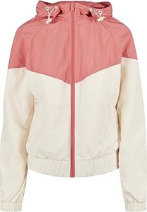 Chaqueta cortavientos impermeable con capucha, informal, estilo urbano, con bloques de color, plegable, para viaje. - Product Image 2