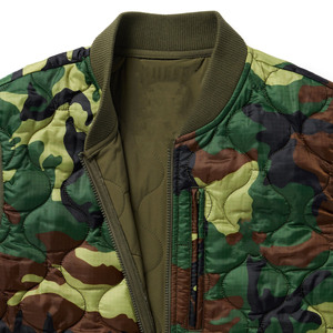 Chaleco Térmico Acolchado de Camuflaje para Hombre, con Cuello Alto y Cierre de Cremallera, para Otoño, Estilo Casual - Product Image 2
