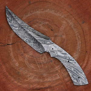 Herramienta para Fabricación de Cuchillos EDC: Lámina de Acero de Damasco Integrada para Cuchillo Fijo, Producto Semiterminado DIY para Prototipos de Cuchillos de Exterior - Product Image 5
