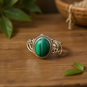 แหวนแฟชั่นมาลาไคต์ 3.8 กรัม - Product Image 3