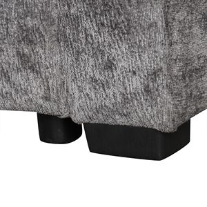 Divano Letto Sezionale Grigio 112.2 per Soggiorno con Letto Estraibile, Contenitore Ottomano, Tre Dispositivi di Ricarica e Tre Cuscini - Product Image 2