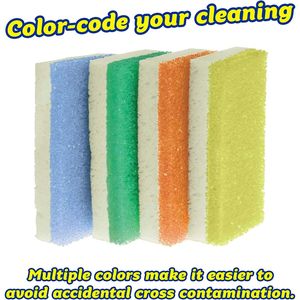 Spugne da Cucina e Lavaggio Piatti Multiuso Senza BPA, Confezione da 4, in Schiuma Polimerica, Anti-Graffio, Resistenti a Macchie e Odori - Product Image 3