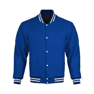 2026 Casual Cotton Stand Collar Zipper Closure Winter Breathable Polyester Front Bamboo Lining Custom Print Design <b>Fleece</b> Jacket - Product Image 5