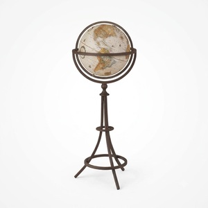 Globe terrestre rotatif en métal, centre de table décoratif, globe de bureau, carte du monde, modèle géographique éducatif pour étudiants et enseignants - Product Image 1