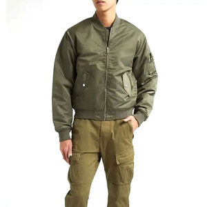 Chaqueta Bomber Casual para Exteriores, Impermeable y Resistente al Viento, Unisex, Cuello Redondo, Corte Regular, Cierre Frontal con Cremallera, Servicio OEM - Product Image 4