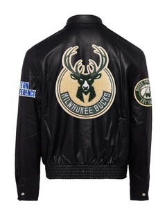 เสื้อแจ็คเก็ตหนังแท้สีดำ Milwaukee - Product Image 2