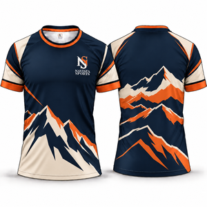 Camiseta Deportiva Casual para Hombre, Sublimada con Estampado Completo, Suave, Cómoda, de Secado Rápido, Cuello Redondo, Diseño Personalizado, Ropa Promocional - Product Image 2