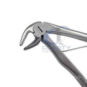 Forceps d'extraction dentaire en acier inoxydable, manuel, ergonomique, poignée moletée, classe I, 3 positions de mâchoires, outil de précision vétérinaire - Product Image 5