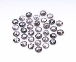 Diamante Melee Redondo Natural de Sal y Pimienta de 2.0 MM, Diamante Negro Rústico Suelto para Fabricación de Joyas, Proveedor Mayorista - Product Image 6