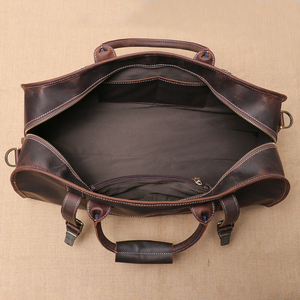Bolsa de Viaje de Cuero Genuino Impermeable de Lujo para Exteriores, con Cierre de Cremallera Personalizado, Gran Capacidad, Ajustable, Nueva Llegada, Alta Calidad - Product Image 4