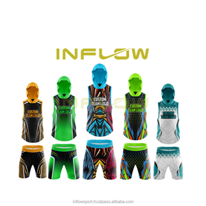 High Quality 7V7 Custom Heat-Transfer <b>Compression</b> Soccer Jersey Letter Pattern Winter Ready Breathable Sleeveless for 7-on-7 - Product Image 6