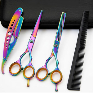 Tijeras de Corte de Pelo de Alta Precisión, Tijeras de Entresacar Profesionales para Barbería, Kit de Cuchillas, Juego de Herramientas de Acero Inoxidable con Calidad de Salón - Product Image 6