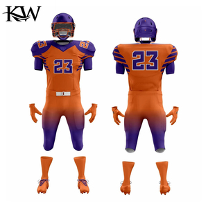 ชุดยูนิฟอร์มทีมอเมริกันฟุตบอลแบบกำหนดเอง เสื้อและกางเกงคุณภาพสูง ระบายอากาศได้ดี ทนทาน แห้งเร็ว แบบซับลิเมชั่น บริการ OEM - Product Image 4