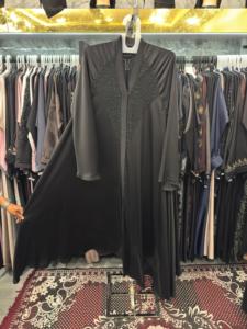 Summer sale Modest Dubai Beaded Sequined <b>Long</b> Sleeve Abaya Muslim Traditional Handmade Wedding Women Polyester Breathable V Neck - Product Image 4