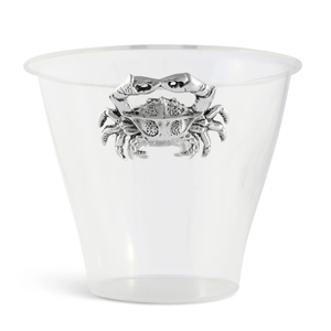 Cubo de hielo de cristal de lujo con asas de aluminio, portátil, a prueba de fugas, de gran capacidad, para enfriar vino, para barra costera - Product Image 2
