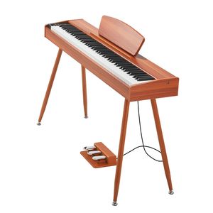 Pianoforte Digitale a 88 Tasti Completamente Pesati con Pedale Triplo Compatto, Adattatore di Alimentazione, Supporto per Tastiera, Supporto per Spartiti 28 - Product Image 1
