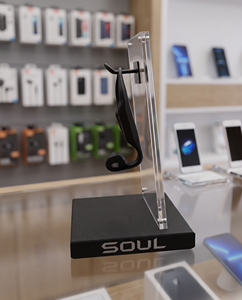 ชั้นวางและที่วางชุดหูฟังอะคริลิกใสคุณภาพดีนวัตกรรมสำหรับร้านค้าปลีก - Product Image 4