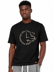 Camisetas Casuales al por Mayor para Hombre, 100% Algodón, Corte Holgado, Logotipo Impreso en 3D Personalizado con Paneles Blancos, Camiseta Transpirable para Hombre - Product Image 3